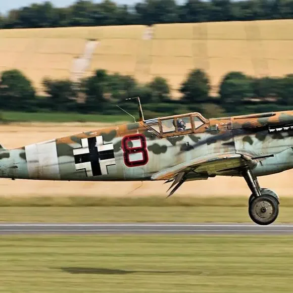 Vintage Messerschmitt BF-109 Aircraft German Military Aviation Lapel Hat Pin - Picture 5 of 5